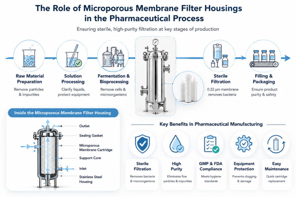 Microporous Membrane Filter Housing